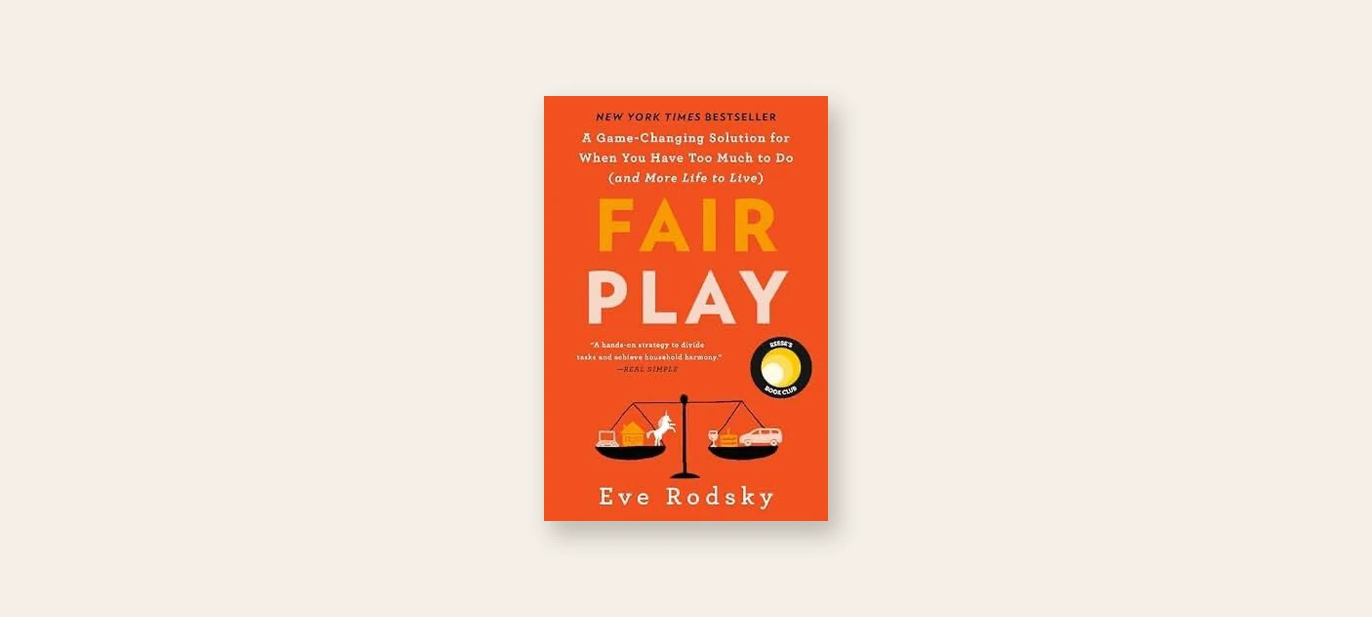 Cover of Fair Play by Eve Rodsky, a therapist's book review on the mental load